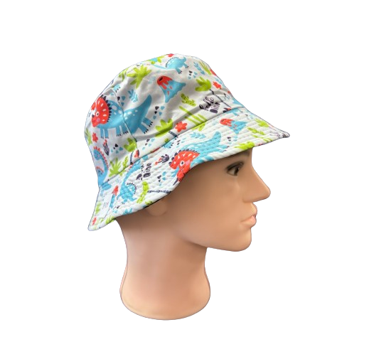 Cartoon Dinos Bucket Hat for Fun Summer Style Men Are From Mars